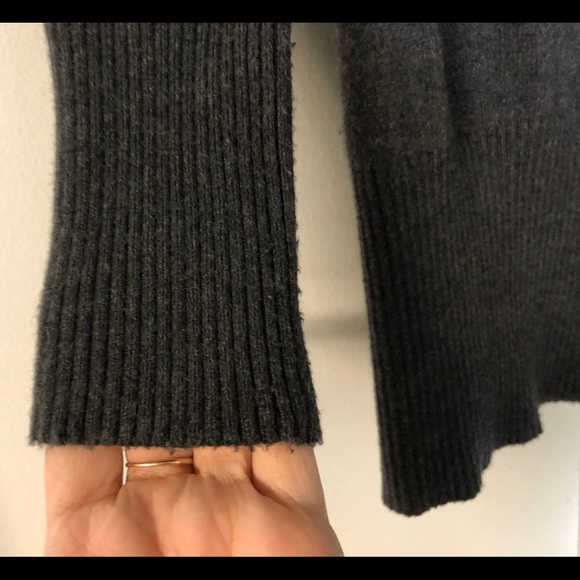 Cache sweater Tunic size L Wrap Lace Up Side Acrylic Nylon Wool - Picture 9 of 15